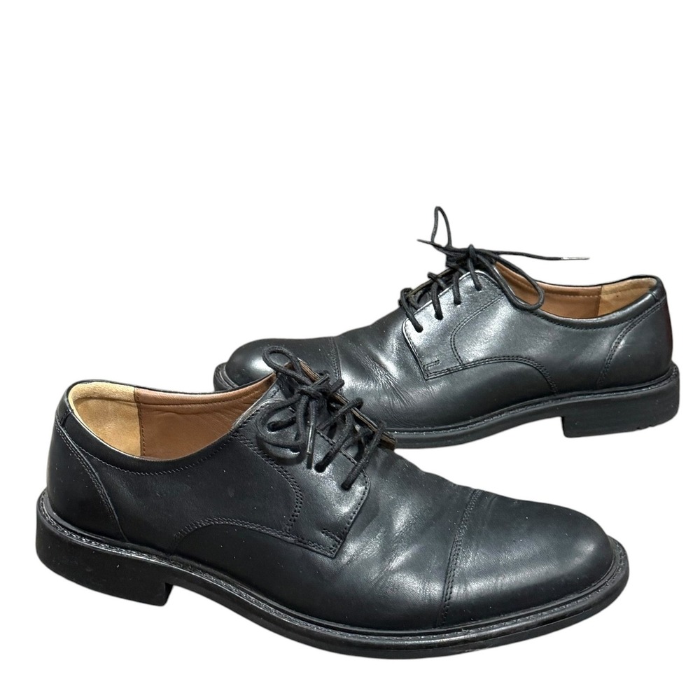 Johnston & Murphy Tabor Cap Toe Oxford Dress Shoes Mens 9 Black Corporate Formal